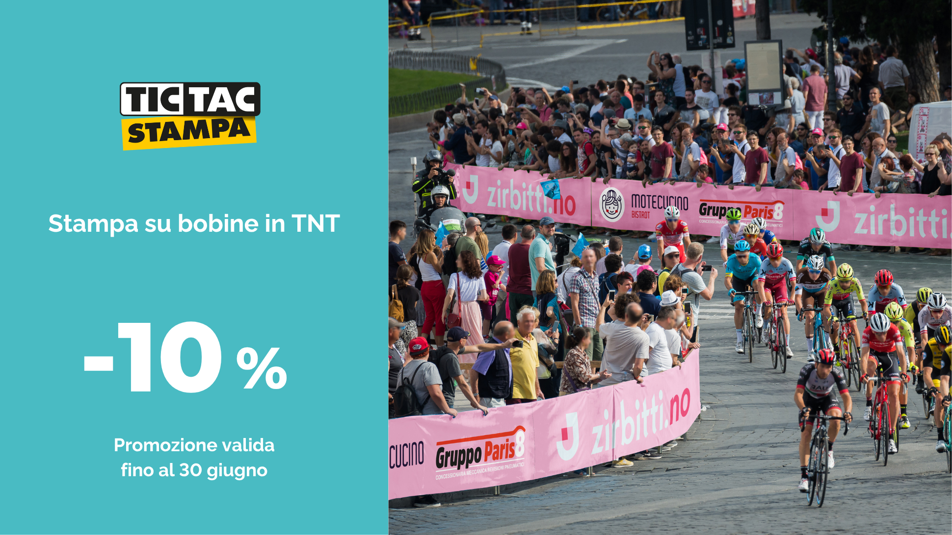 Stampa su bobine in TNT | tictac.it