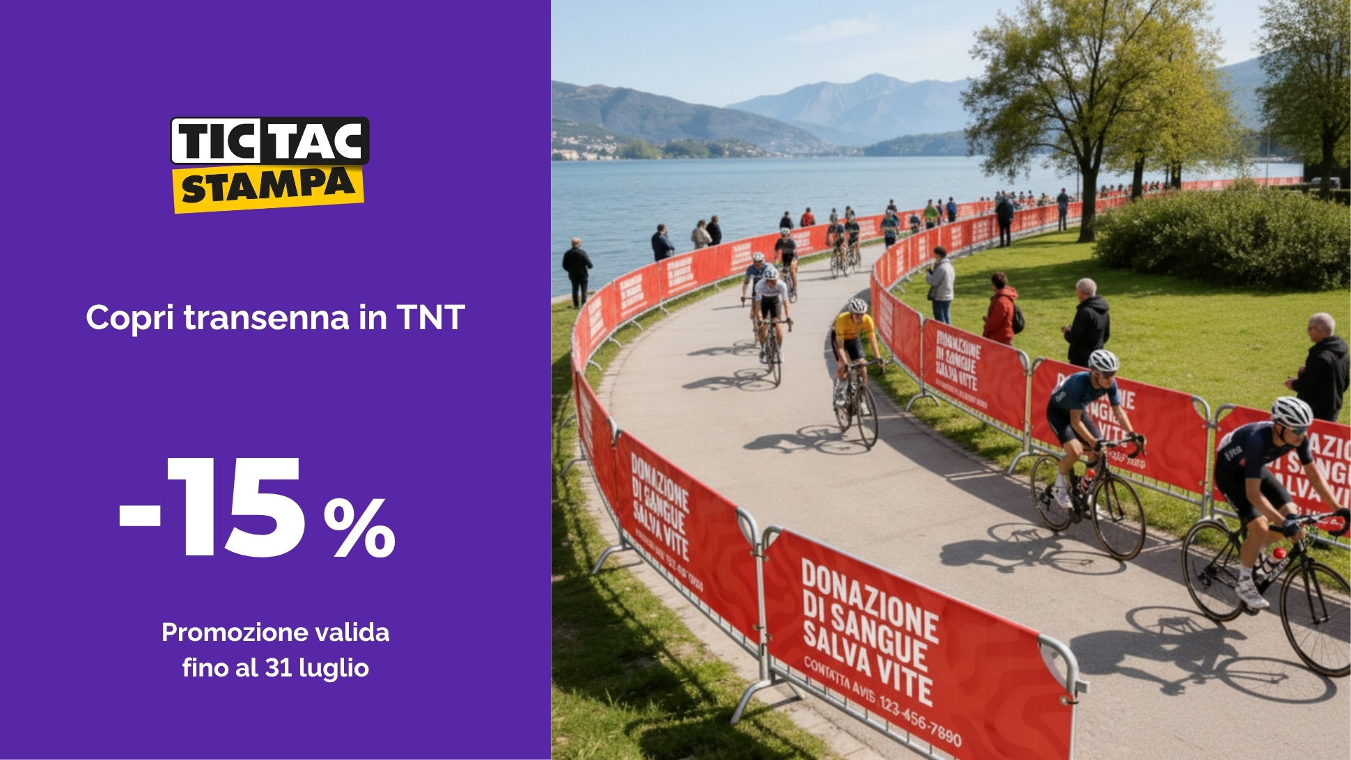 Copritransenna in TNT occhiellato | tictac.it