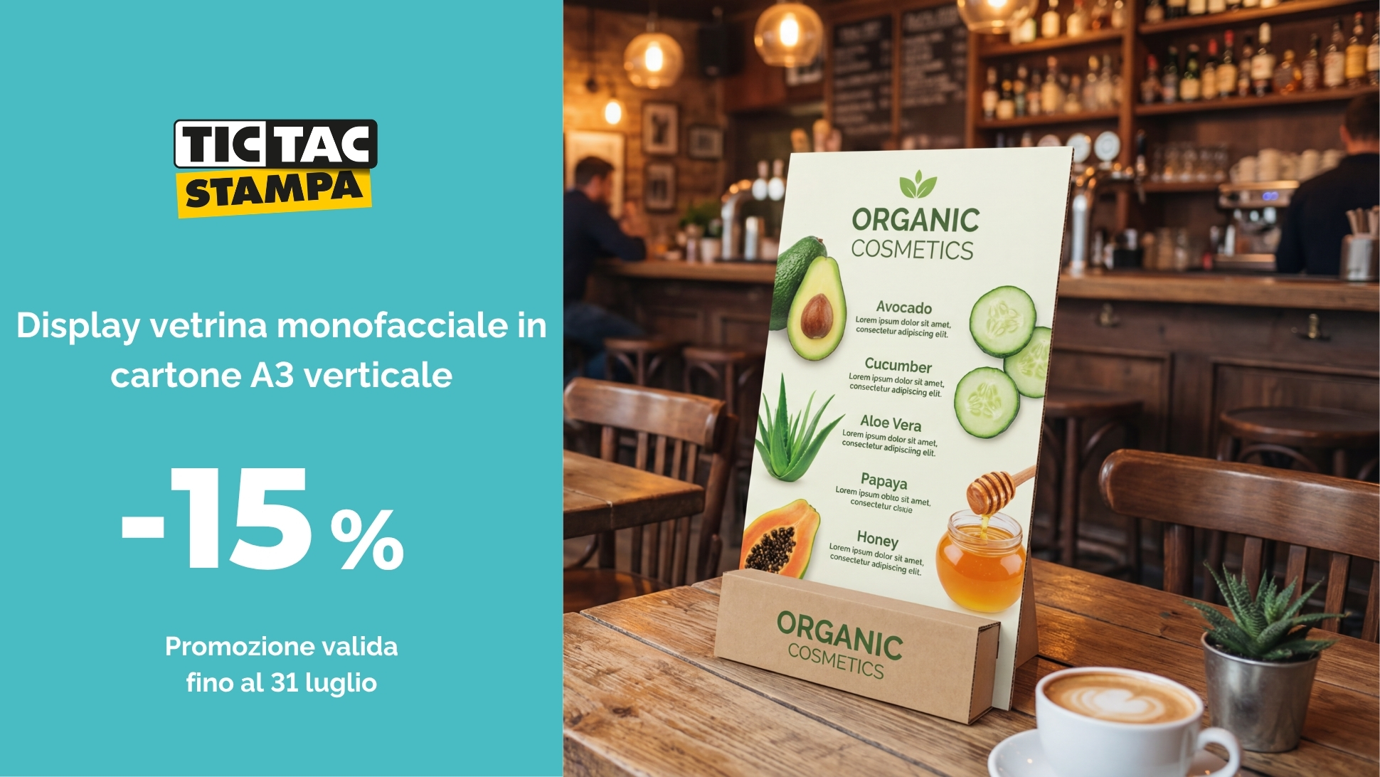 Display monofacciale A3 | tictac.it