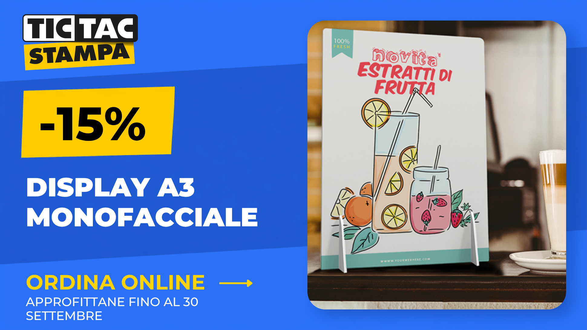 Display monofacciale A3 | tictac.it