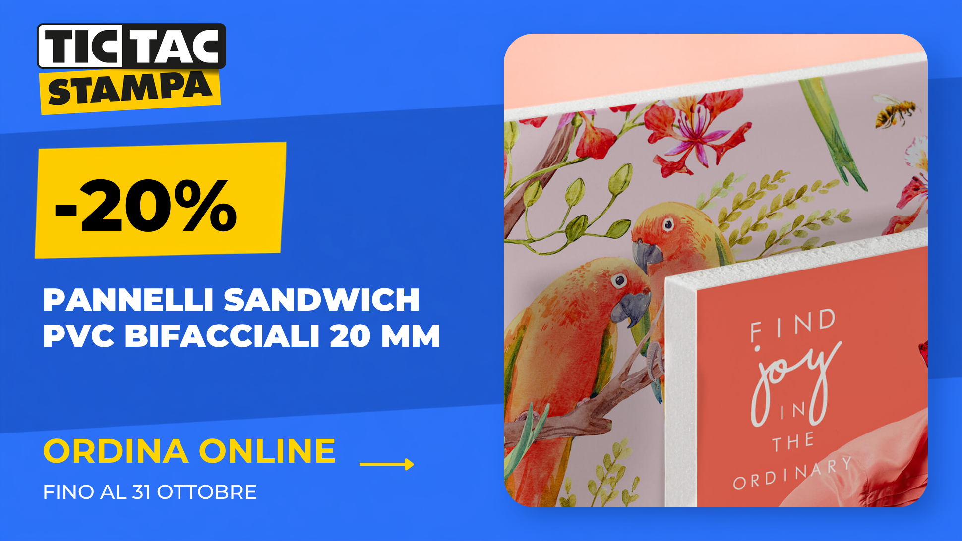 Sandwich 20 mm bifacciale | tictac.it