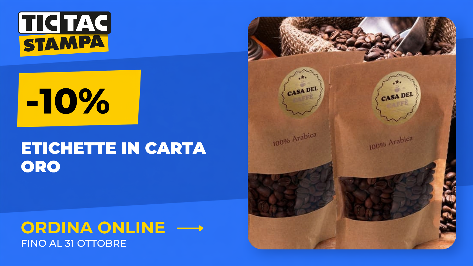 In  carta adesiva oro | tictac.it