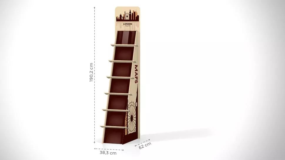 Portaprodotti inclinato con scaffalatura h190cm | tictac.it