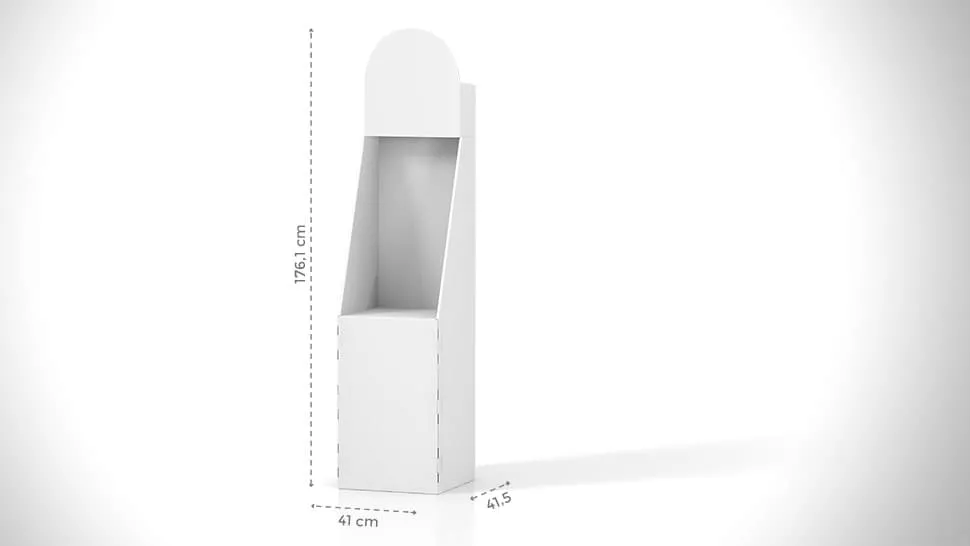 Contenitore in cartone h176 cm personalizzato | tictac.it