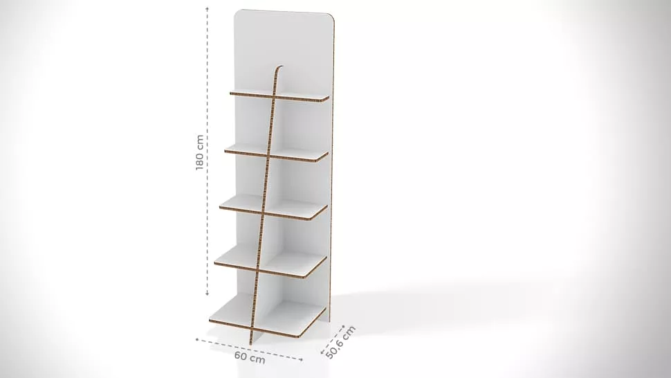 Portaprodotti personalizzabile con divisorio h180 cm | tictac.it