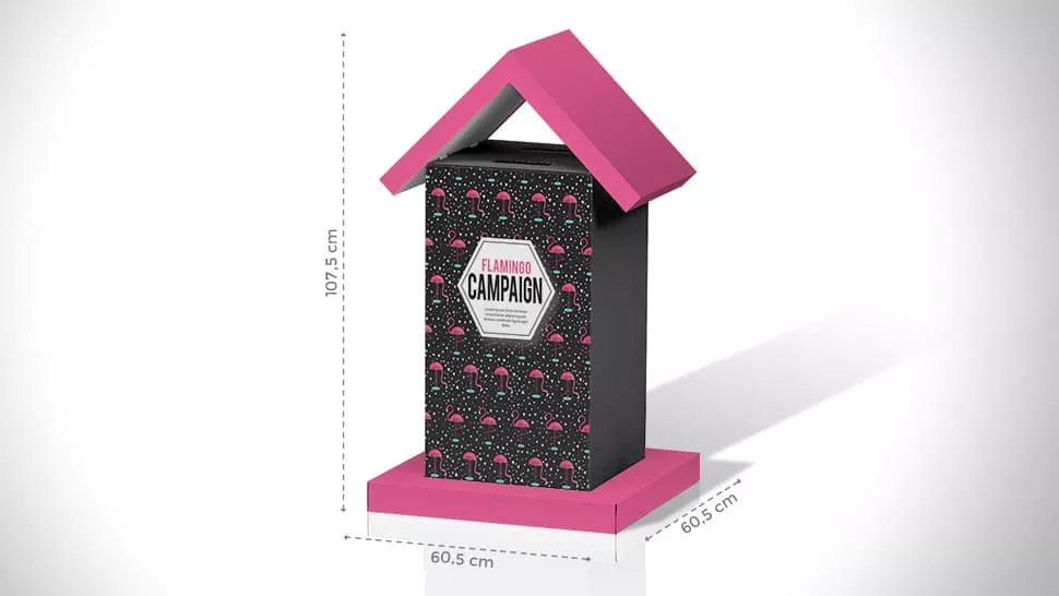 Cassetta a urna da tavolo – grafica personalizzata | tictac.it