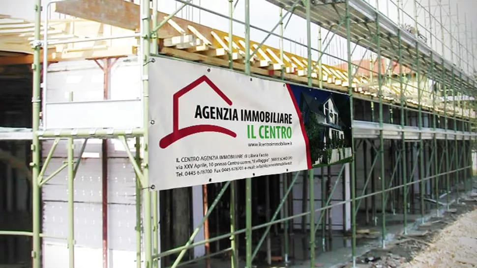Striscione pvc ignifugo per ponteggi | tictac.it